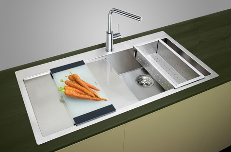  Blanco Claron 5S-IF/A крыло слева нержавеющая сталь