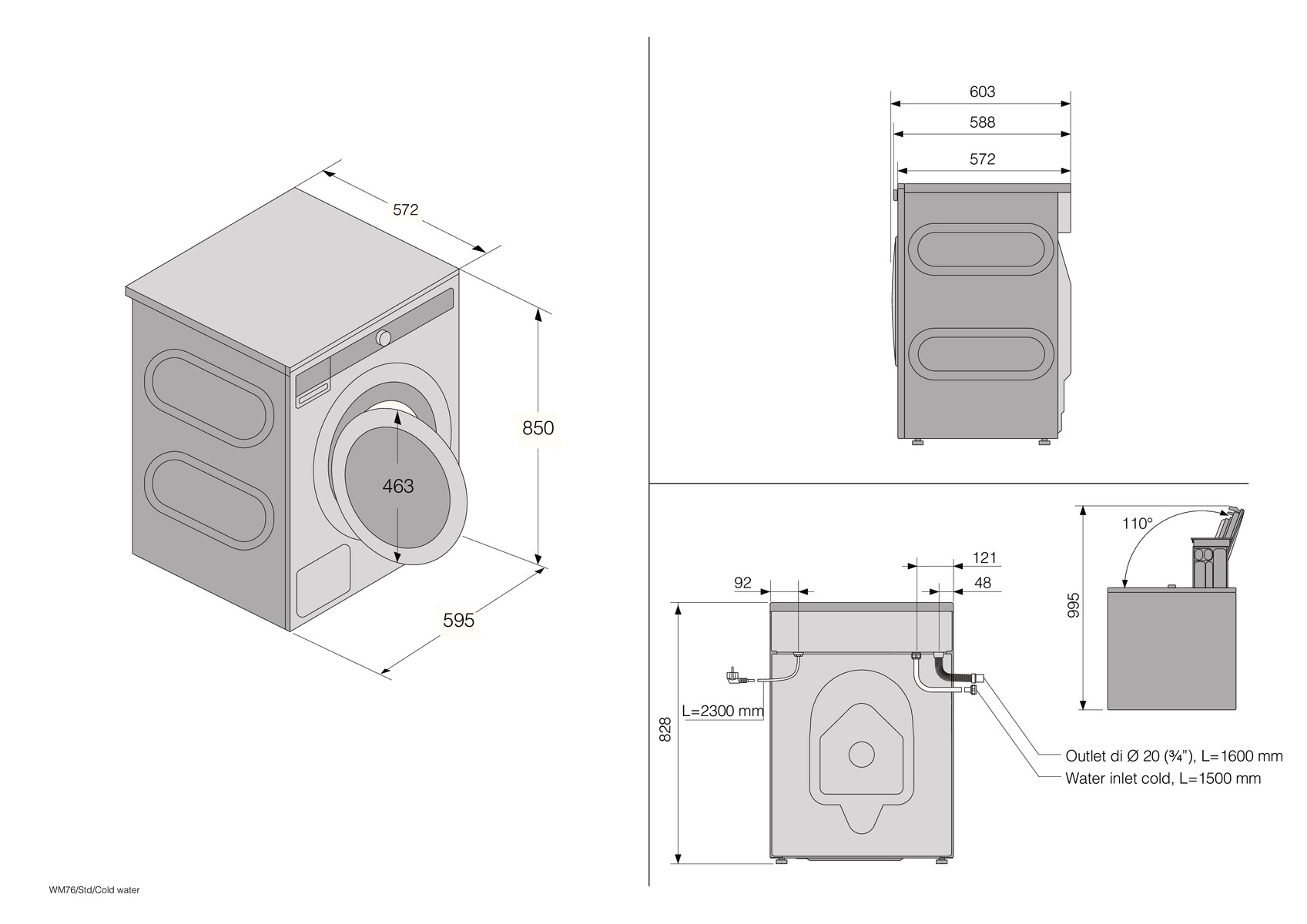  Asko Classic 15 (W1084BW, T108HBW, HP320W - 2 шт.)