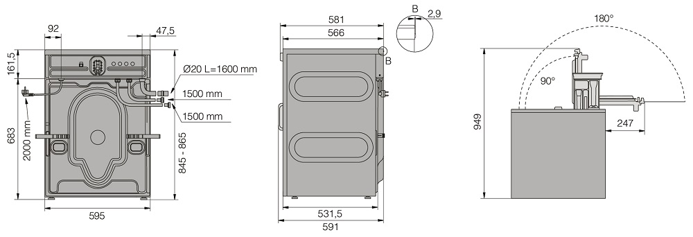 Профессиональная стиральная машина Asko WMC6743PB.T