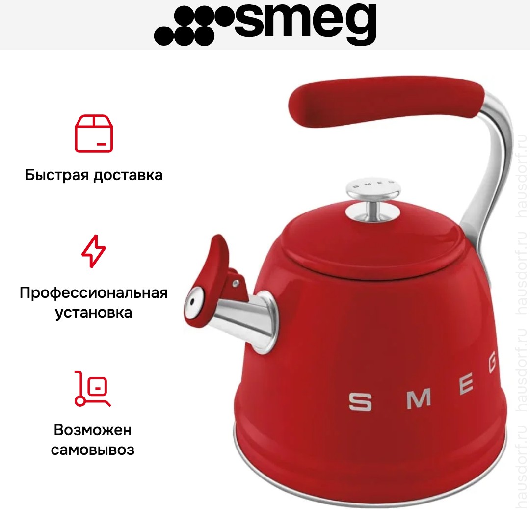 Чайник Smeg WKF01RD