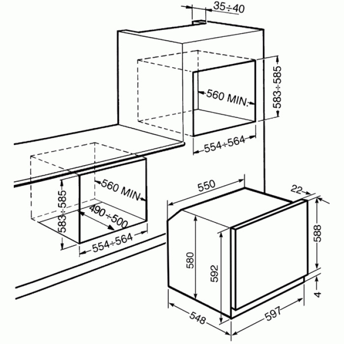  Smeg SFP805AO