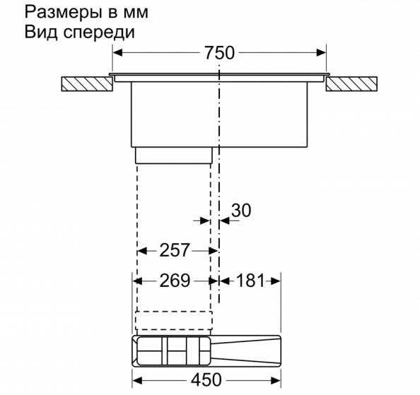 Индукционная варочная панель с интегрированной вытяжкой BOSCH PXX875D67E