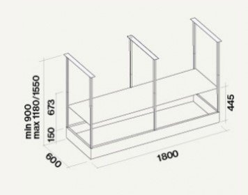  Falmec CIRCLE. TECH Isola Spazio Steel (600)