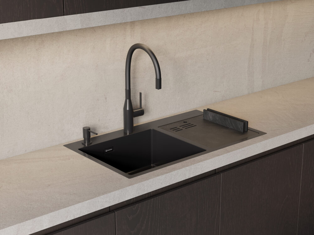  Omoikiri ОМ-08 GM вороненая сталь