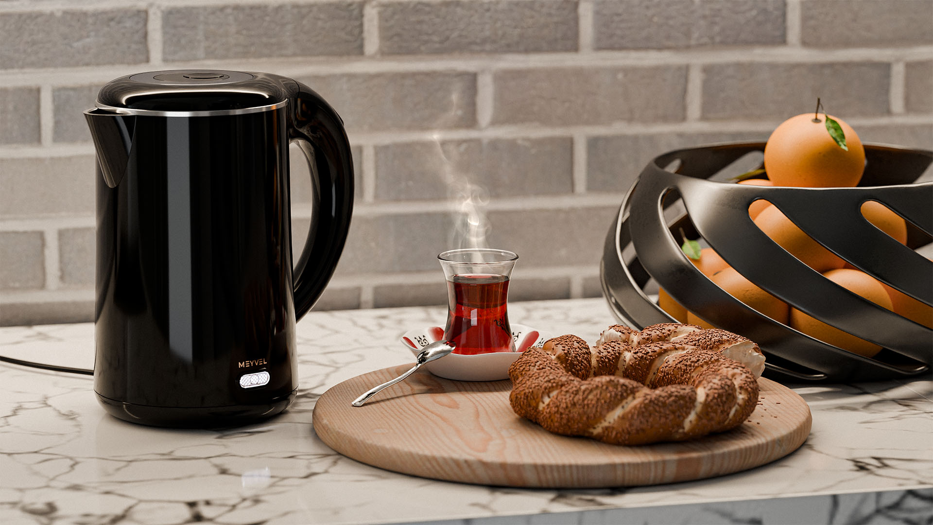 Электрический чайник Meyvel MKE-01T (Black)