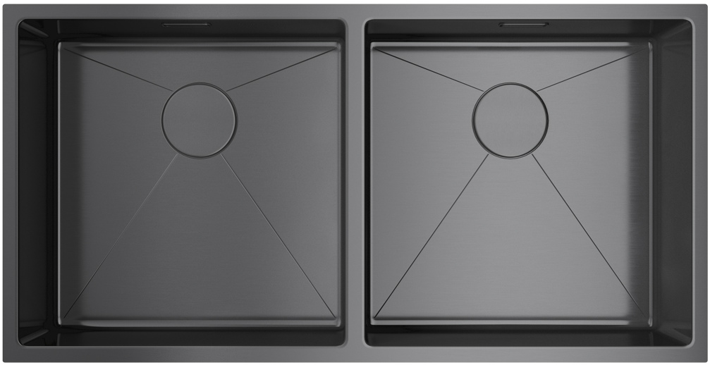  Omoikiri Taki 86-2-U/IF-GM вороненая сталь