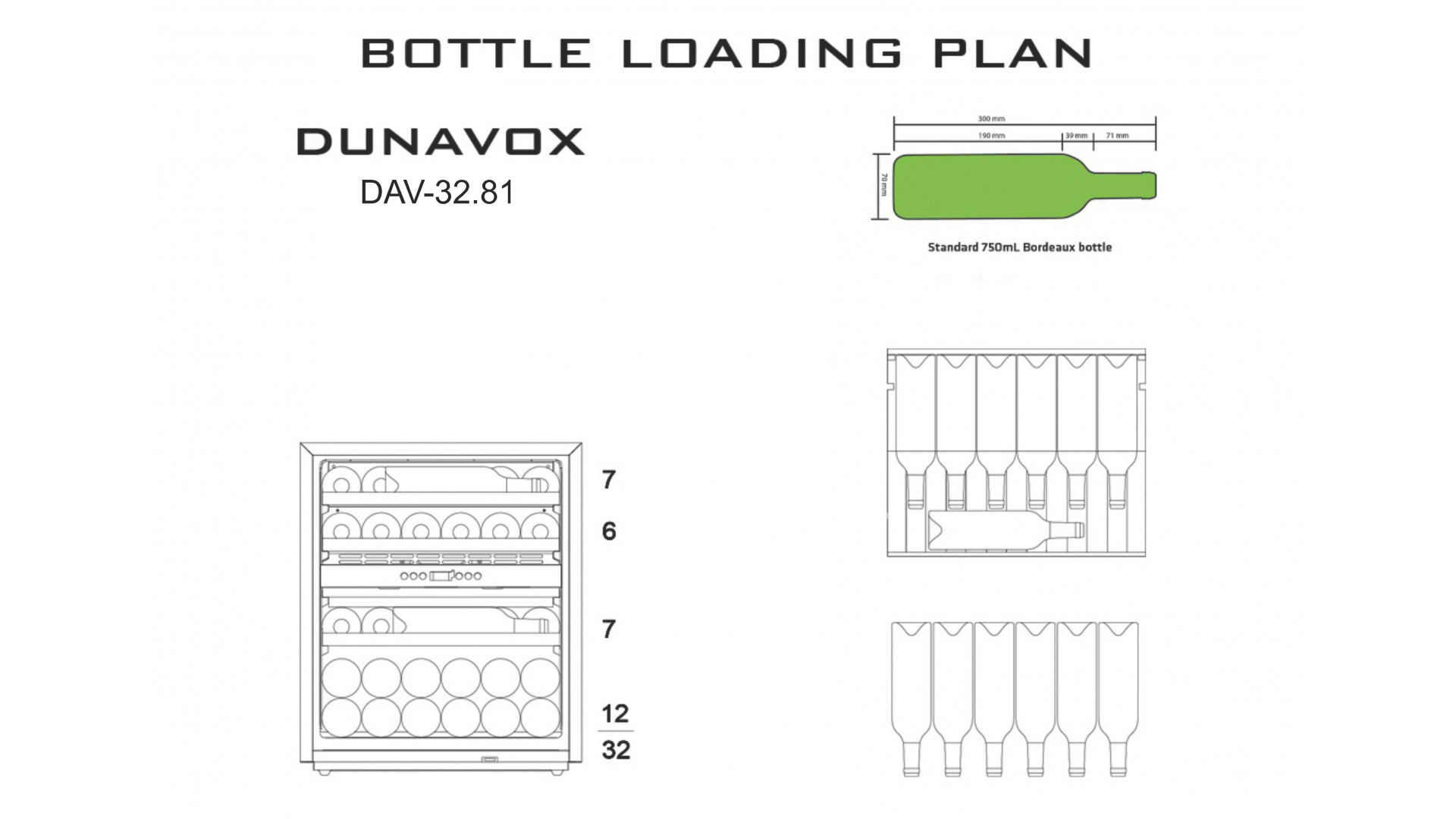 Винный шкаф Dunavox DAV-32.81DW.TO