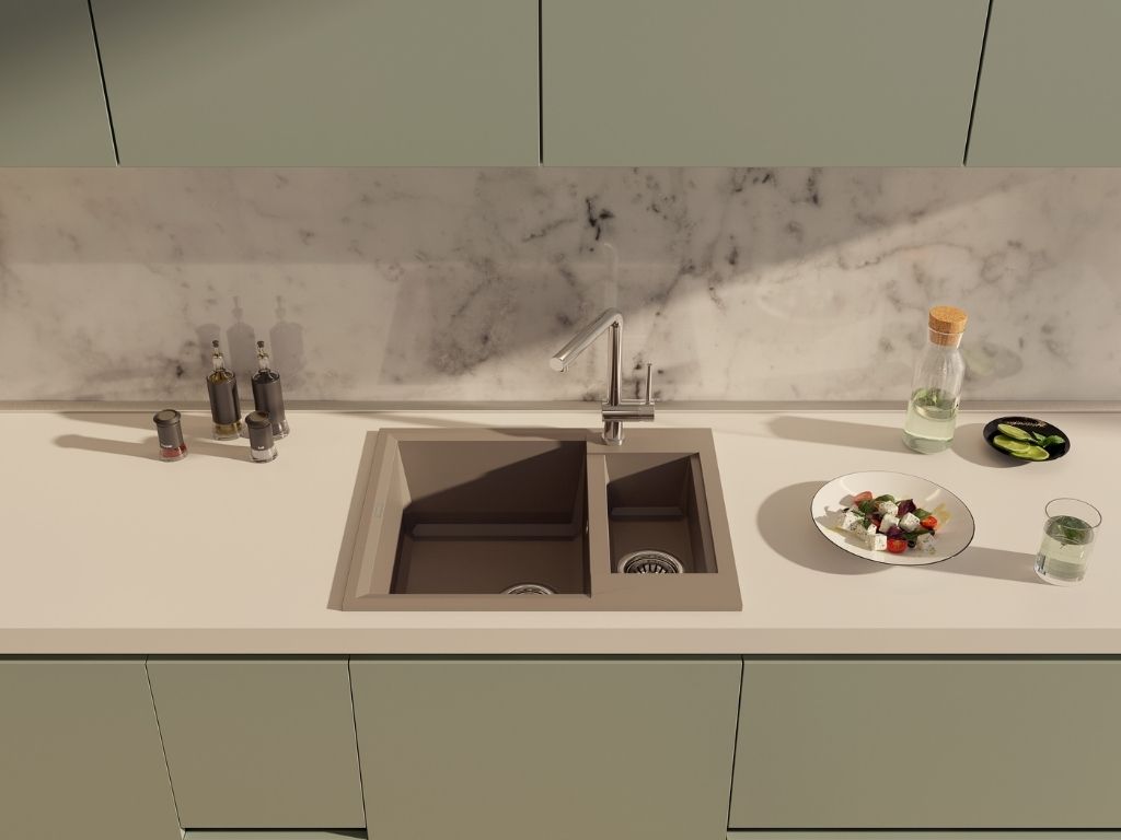  Omoikiri Sakaime 60-2-BL Tetogranit черный