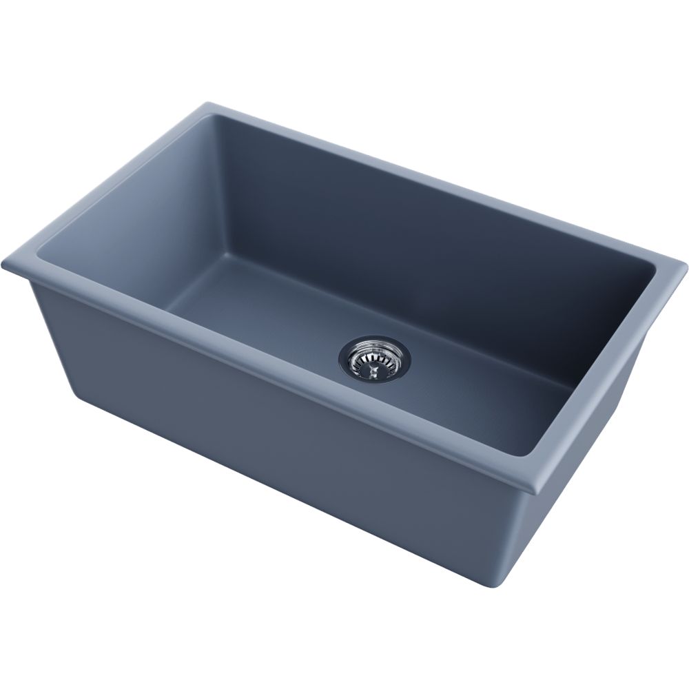 Мойка для кухни Omoikiri Okinoshima 76-U/I-SB Natceramic smoky blue