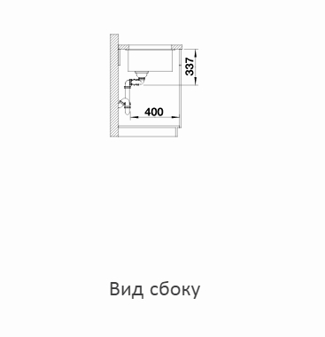 Мойка для кухни Blanco Subline 480/320-U черный, InFino