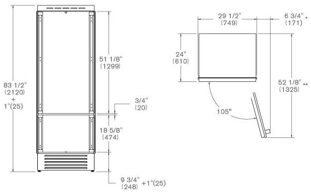  Bertazzoni REF755BBRXTT