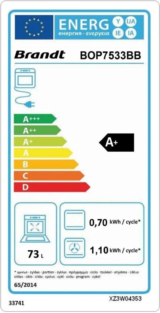  Brandt BOP7533BB