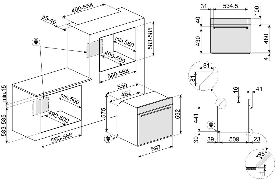 Духовой шкаф Smeg SO6302M2N