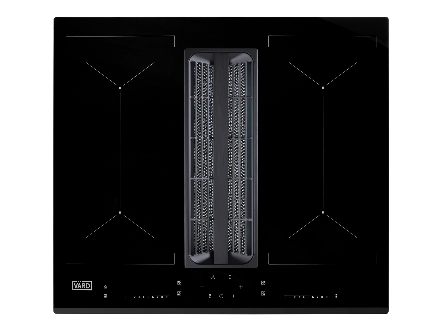 Индукционная варочная панель со встроенной вытяжкой VHH6472B