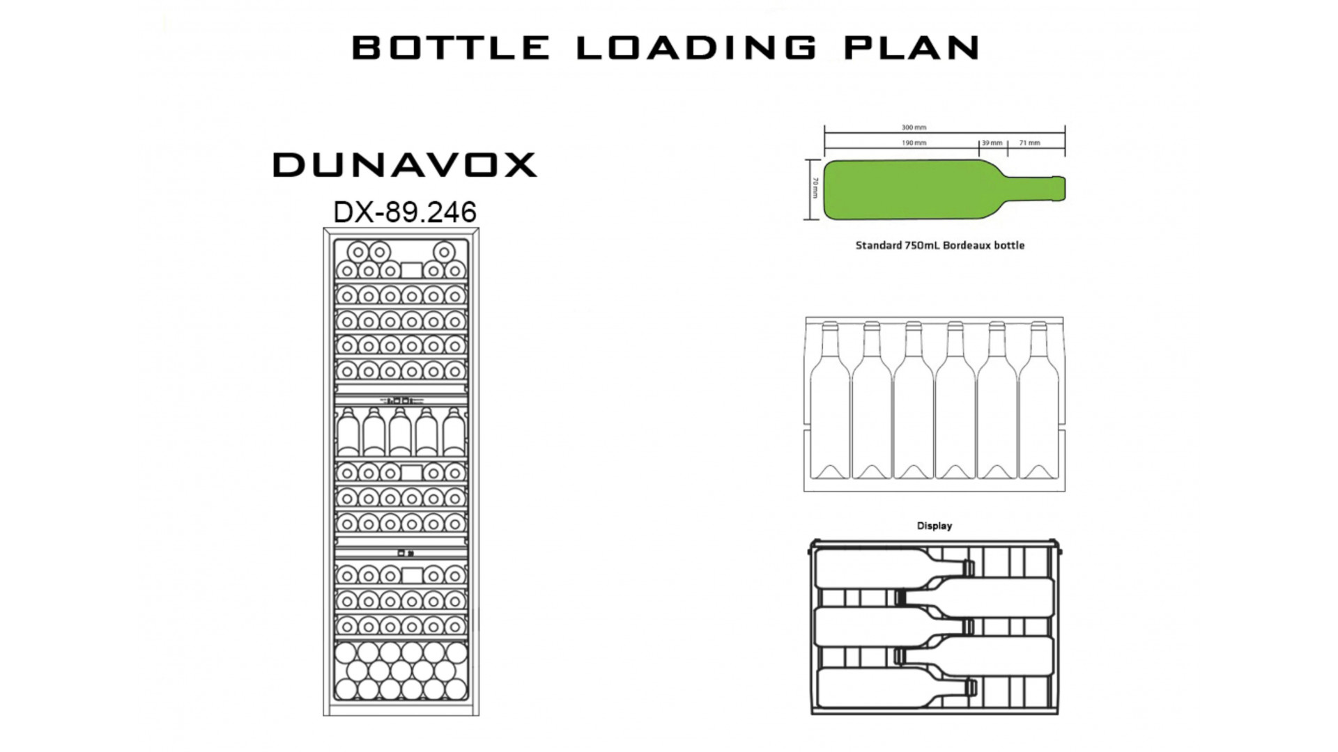 Винный шкаф Dunavox DX-89.246TB