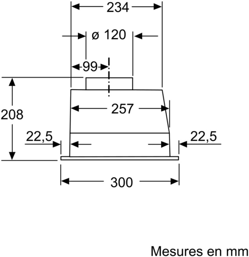 Встраиваемая вытяжка Neff D51NAA1C0