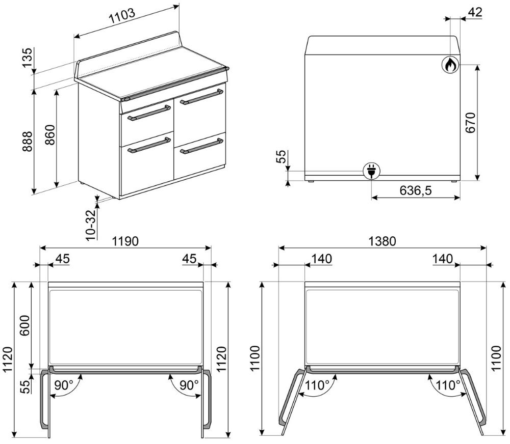  Smeg TR4110X-1