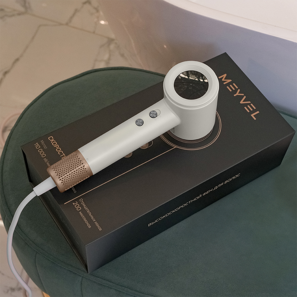 Фен для волос Meyvel MF9-1600 (Jade White)