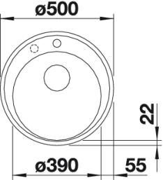  Blanco Riona 45 антрацит