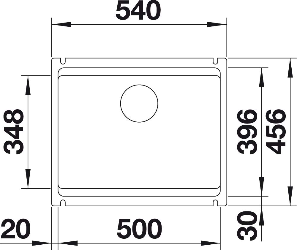  Blanco Etagon 500-U керамика PuraPlus базальт