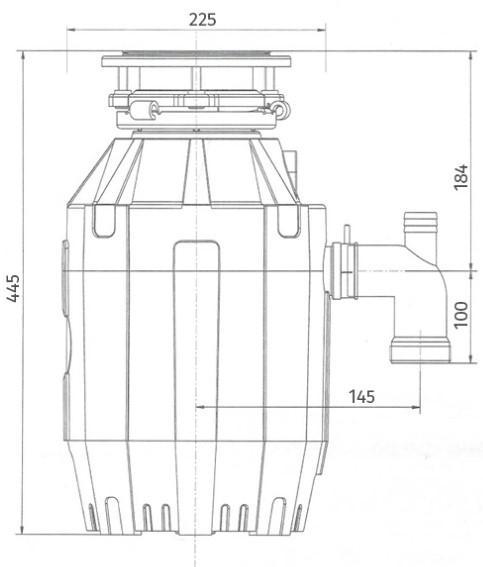 Измельчитель пищевых отходов Bone Crusher BC 1000