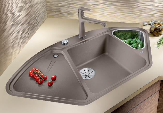  Blanco DELTA II-F SILGRANIT клапан-автомат InFino® антрацит