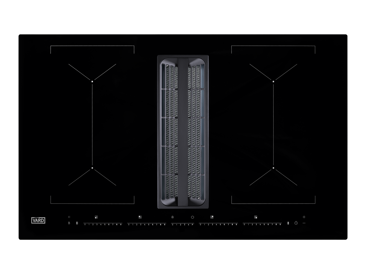 Индукционная варочная панель со встроенной вытяжкой VHH8462B