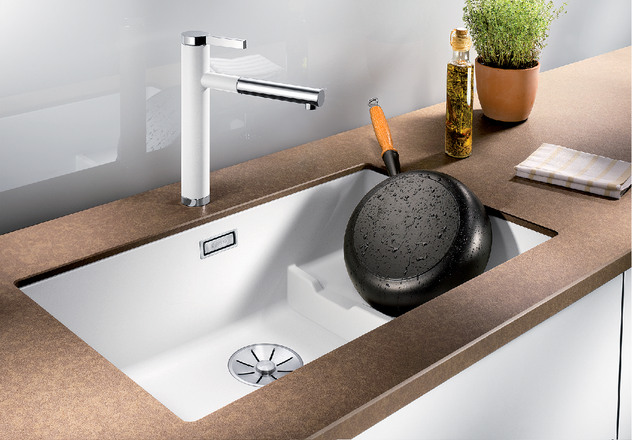  Blanco SUBLINE 700-U Level SILGRANIT отводная арматура InFino® антрацит