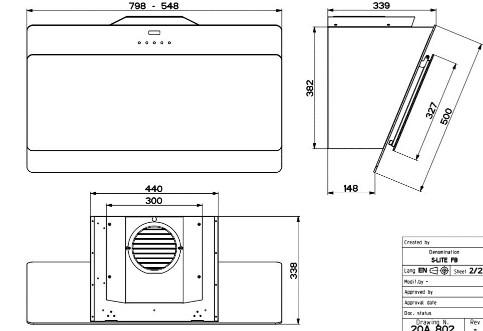 Вытяжка Faber Cocktail WH A80 EG8