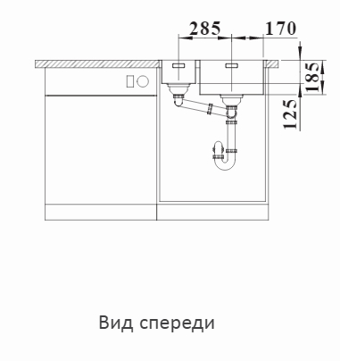  Blanco Solis 340/180-IF/A, нерж. сталь полированная, кл-авт PushControl