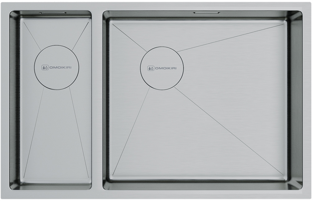  Omoikiri Taki 69-2-U/IF-IN-R Side нерж. сталь, чаша справа