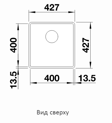  Blanco Subline 400-F черный, отводная арматура InFino