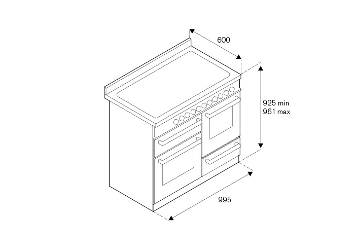 Варочный центр Bertazzoni PRO106L3ENET