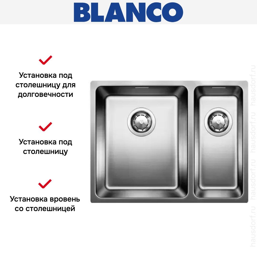  Blanco Andano 340/180-IF чаша слева нержавеющая сталь
