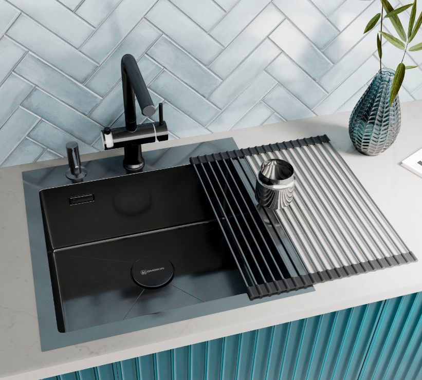 Omoikiri Roll-01-GM вороненая сталь