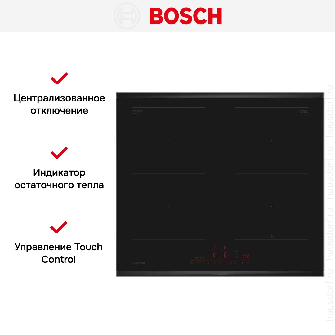Индукционная варочная панель Bosch PVQ695HC1Z