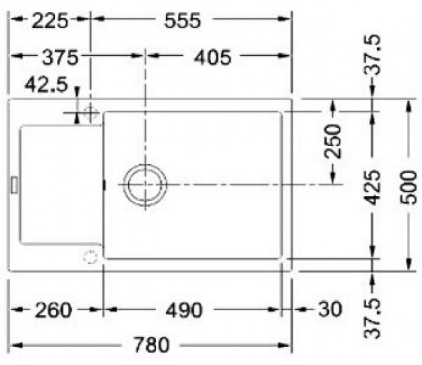  Franke MRG 611D миндальный коричневый