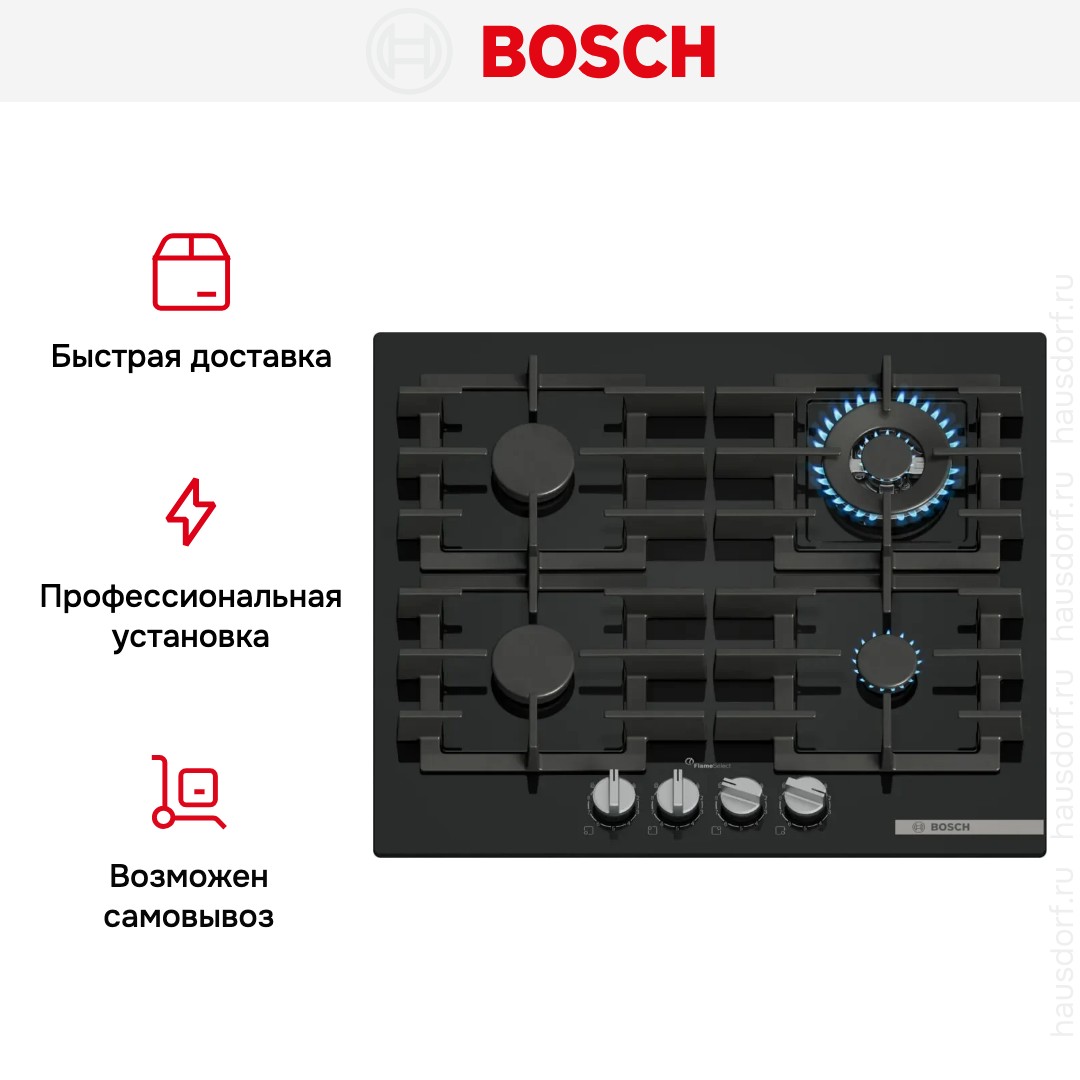 Газовая варочная панель Bosch PPH6A6I40O