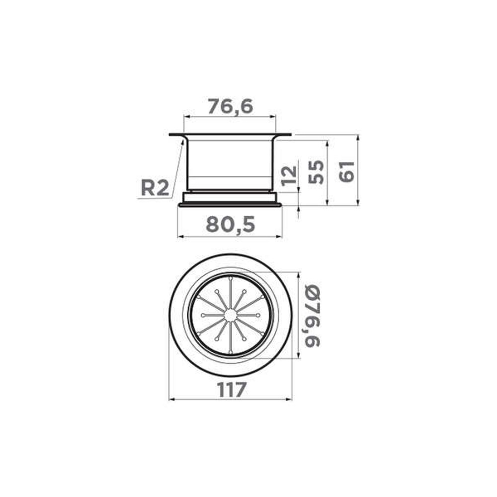 Cменная горловина для измельчителя Omoikiri NA-04-AB022