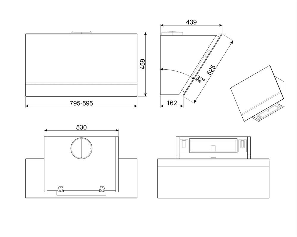 Вытяжка Smeg KV28N