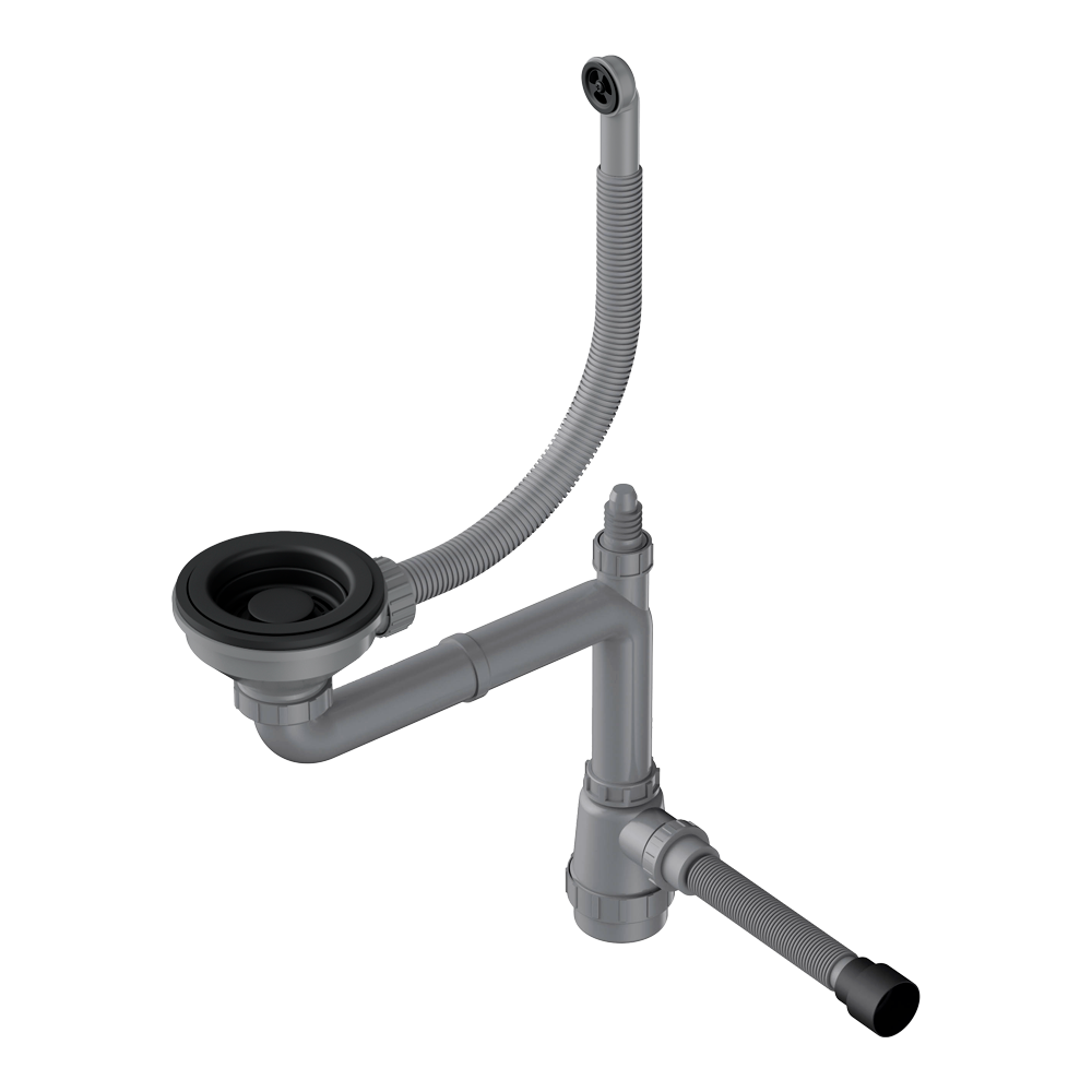 Арматура для одночашевых моек Omoikiri WK-1-R GB графит