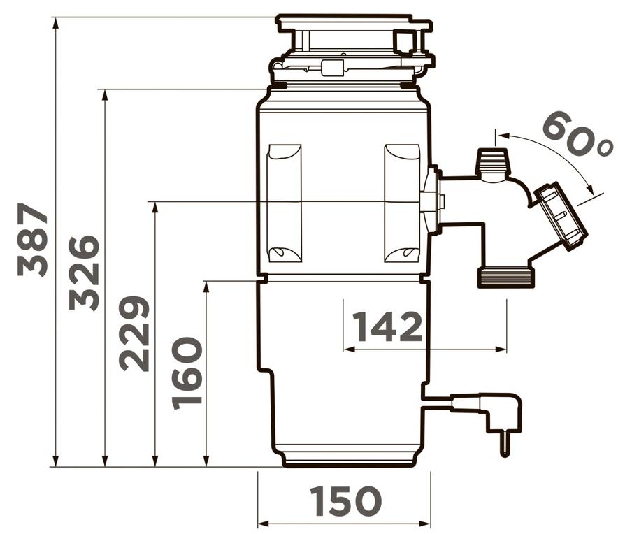  Omoikiri NAGARE SLIM 1250