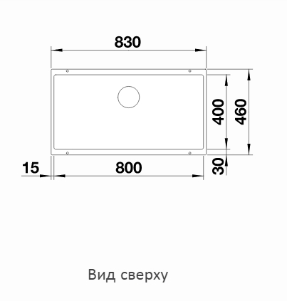  Blanco Subline 800-U черный, InFino