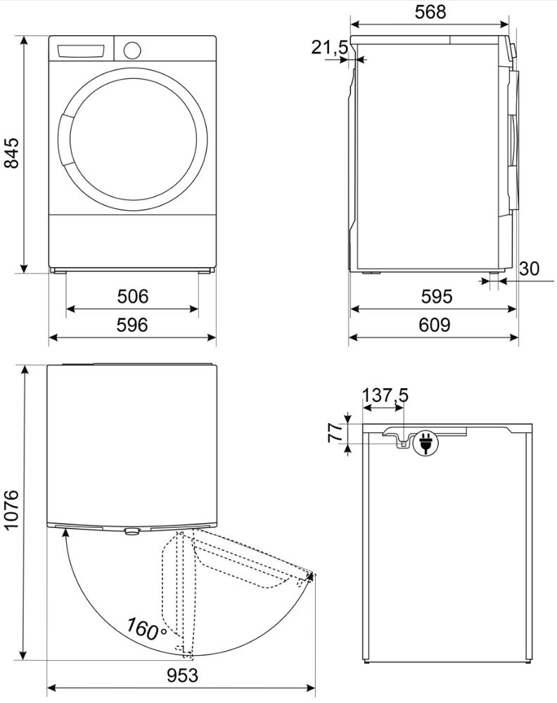 Сушильная машина Smeg DT393RU