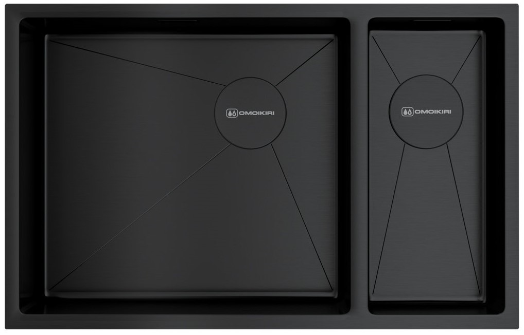  Omoikiri Taki 69-2-U/IF SIDE GB-L графит