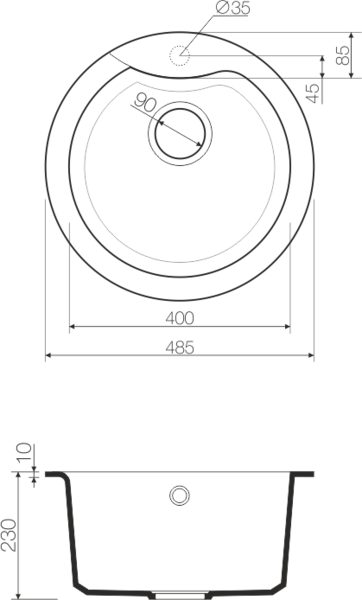  Omoikiri Yasugata 48R-WH белый