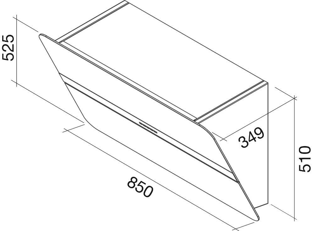  Falmec Flipper 85 ix (800) ECP white
