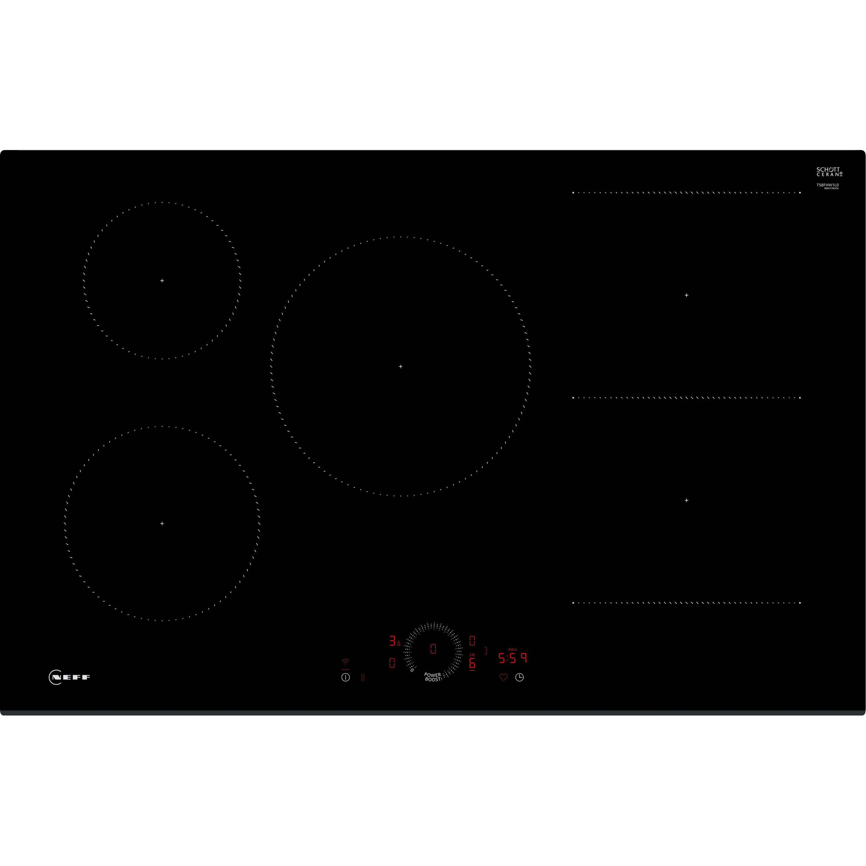 Встраиваемая индукционная варочная панель Neff T58FHW1L0