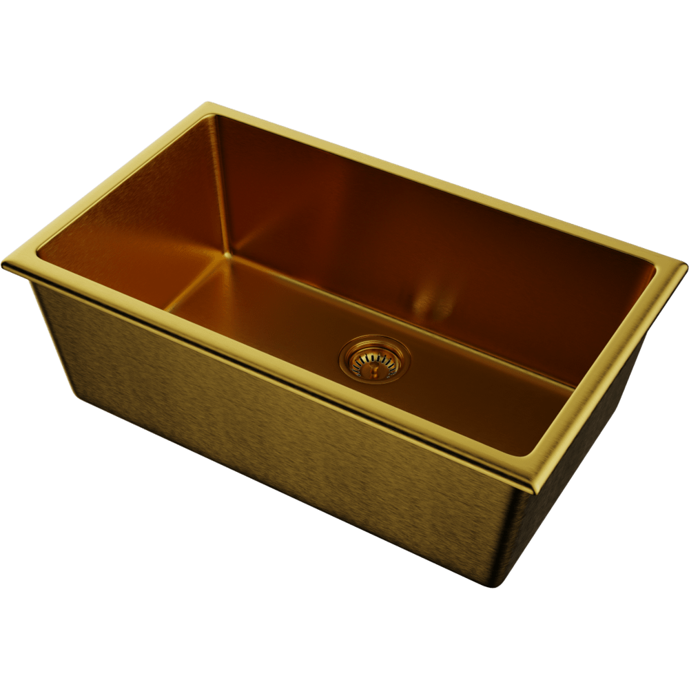 Мойка для кухни Omoikiri Okinoshima 76-U/I-G-Matt золото матовый