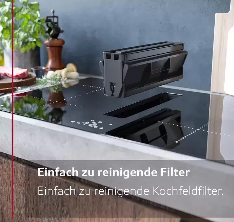 Индукционная варочная панель со встроенной вытяжкой Neff V57YHQ4C0